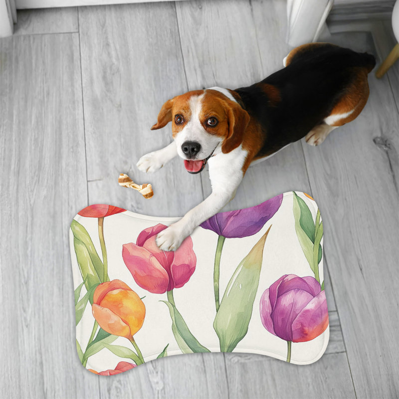 Tapis sans soudure à motif d'aquarelle - 1 pièce, Moyen (18 po)