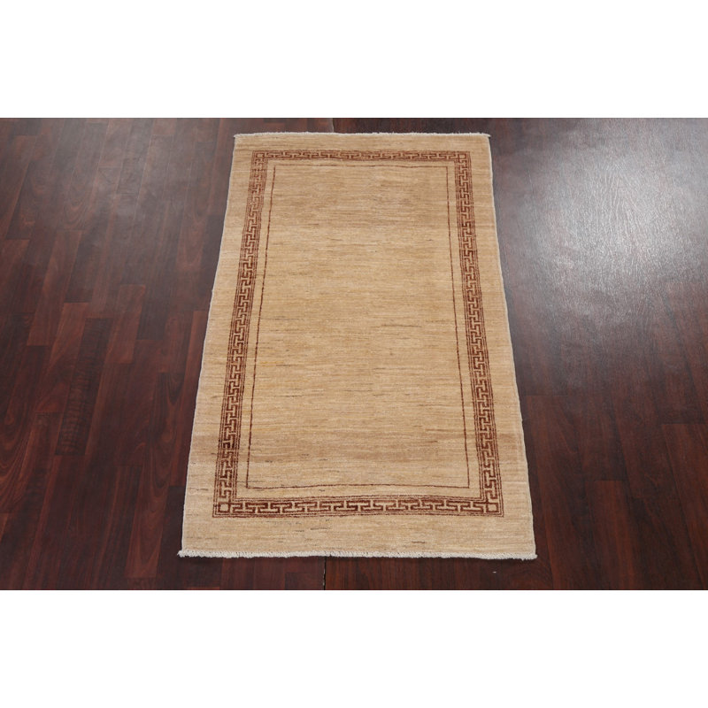 Tapis oriental en laine Zinkoun Gabbeh Kashkoli noué à la main 3 x 5