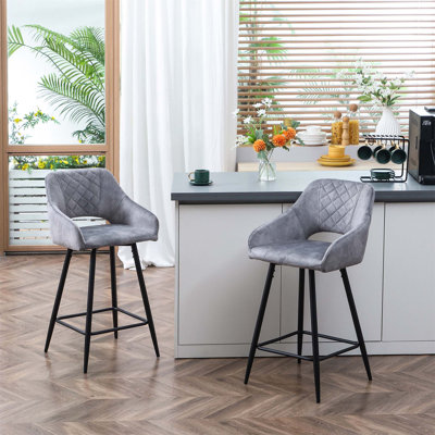 Bigvai Counter Stool with Metal Frame