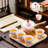 360 Rotating Ceramic Gongfu Tea Set With Portable Leather Bag, Temperature-Responsive Sakura Design Teapot And Cups, Complete With Tea Tray For Easy Brewing And Travel