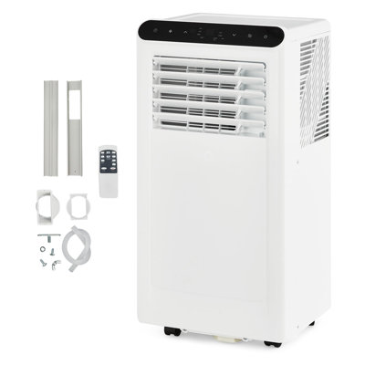 10,000 BTU Portable Air Conditioners for Rooms Up to 450 Sq. ft., 3-in-1 AC Unit with Cooling, Fan and Dehumidifier, Remote Control, LED Display, 24H Timer, Window Kit