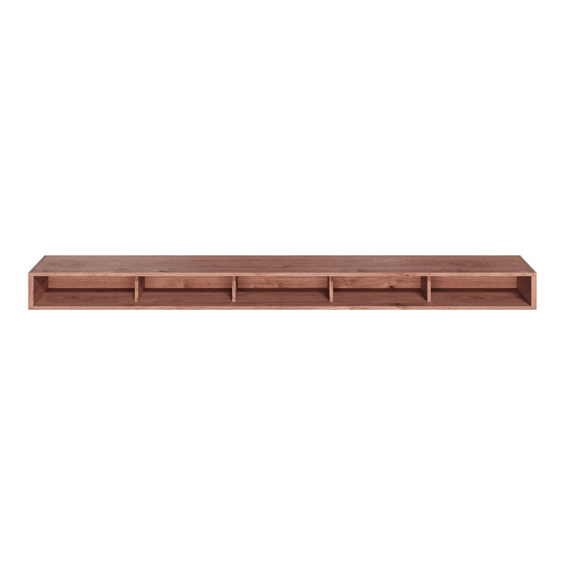 5.25 In. D X 9.25 In. W X 48 In. L Unfinished White Oak Wood Mantel, 72" L, Rustic Red Oak