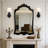 12.2" H Indoor 1-Light Armed Sconce With Tapered Fabric Shade-716055319