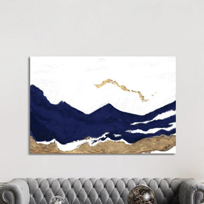 " Navy And Gold Tierra II " by Patricia Pinto