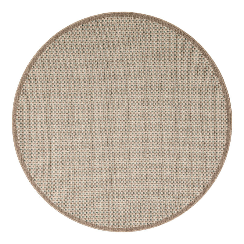 Gourlie Indoor/Outdoor Area Rug, Round 5'1"