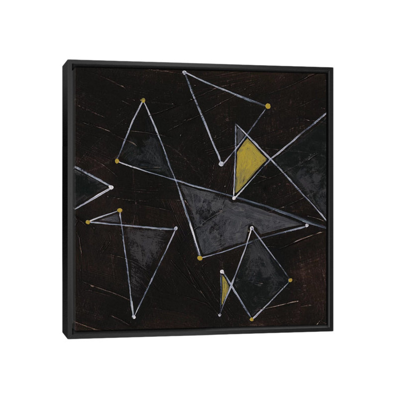 Reproduction d'art sur toile, H 37 po x l 37 po x P 1,5 po, Toile encadrée noire, Pas de tapis