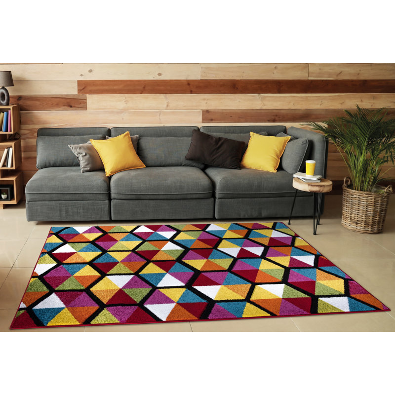 Aranea Geometric Area Rug, Rectangle 120 x 170cm