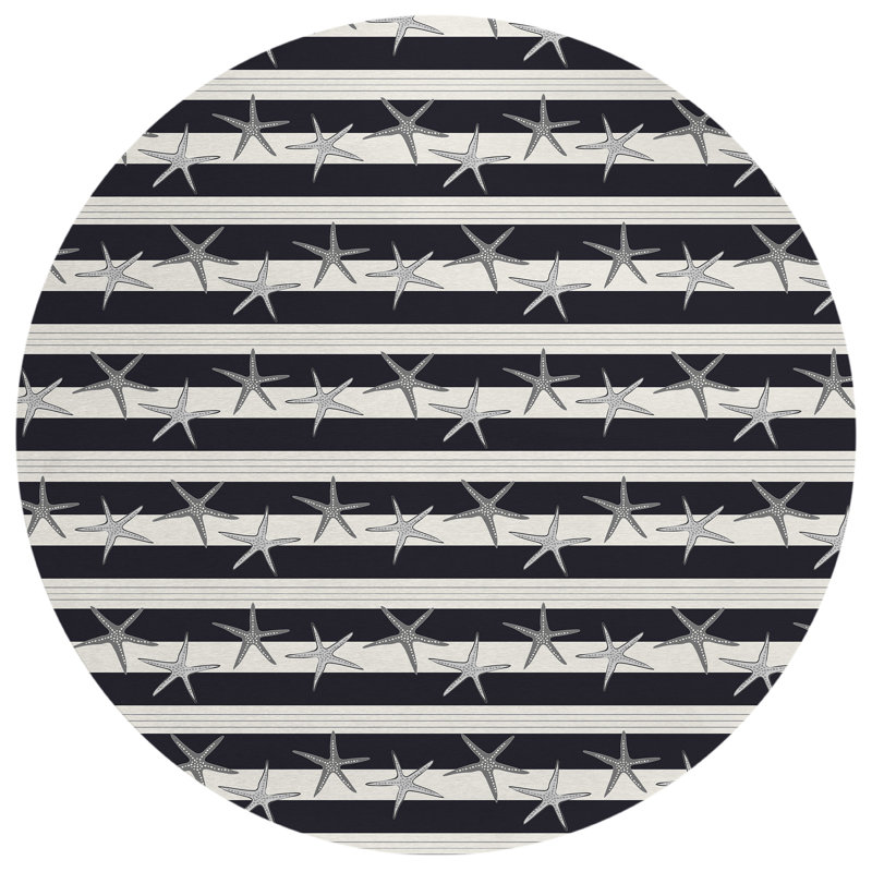Rulo Washable Indoor / Outdoor Rug, Round 8'
