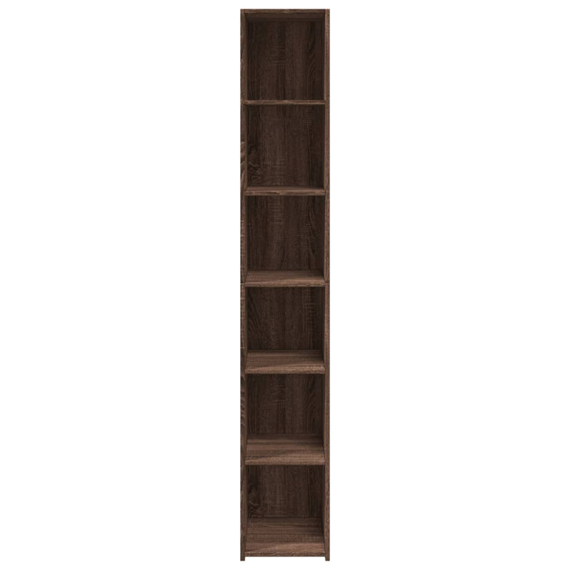 Vidaxl highboard made of wood, Brown oak, 185cm H x 30cm W x 41cm D