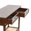 Console en bois massif Ayleena Maxwelton avec 2 tiroirs et tablette de rangement-1859782370