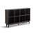 Oak Mid Century Modern Vertical Divider Bookcase