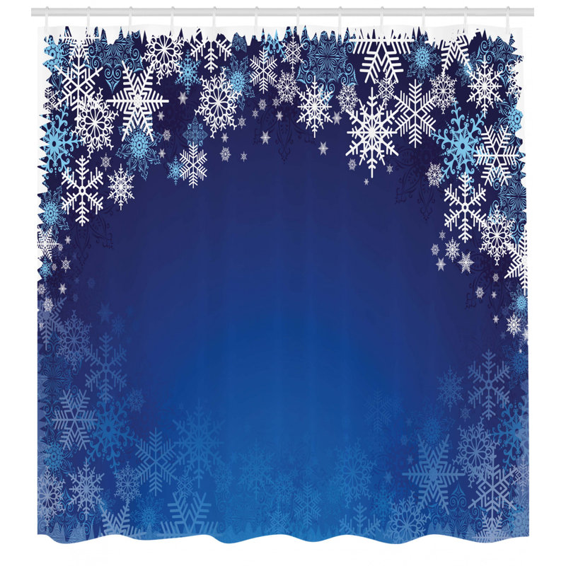 Shower Curtain with Hooks Included, 70" H x 69" W