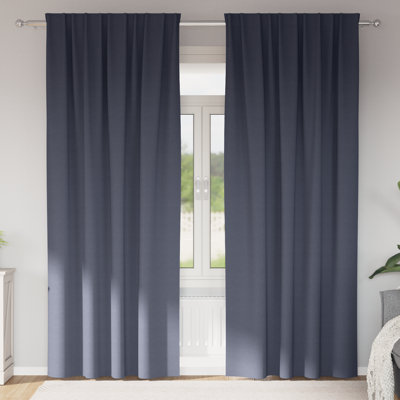 Curtains With Curtains 2 Pcs Polyester