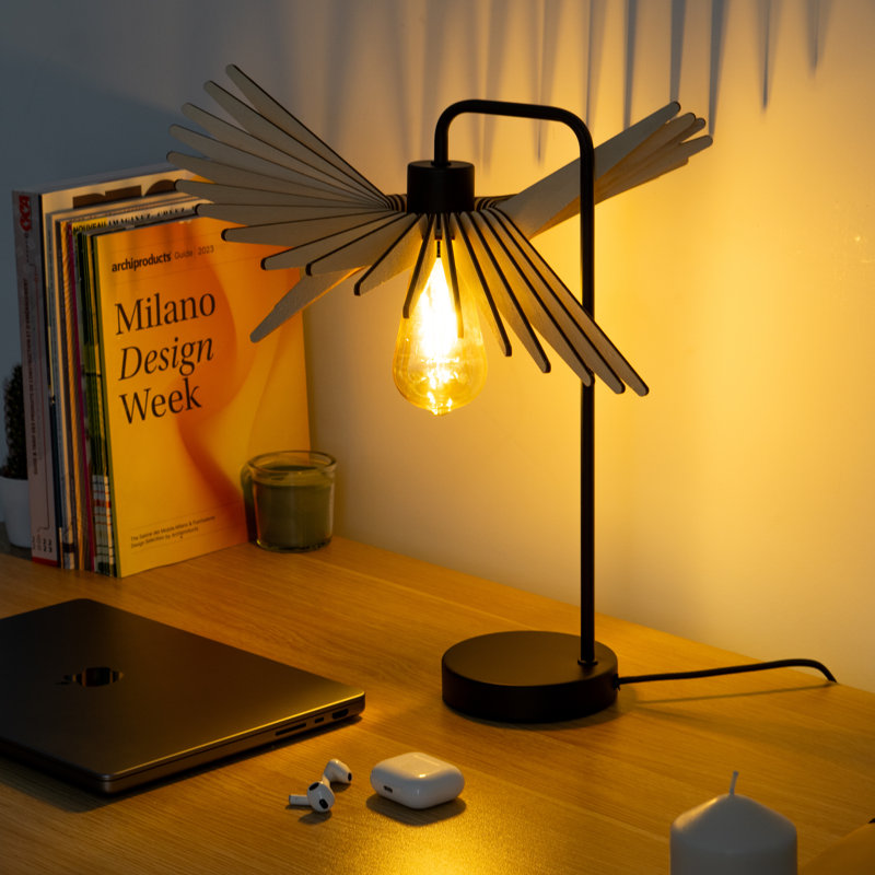 Lampe fantaisie en bois massif Alba
