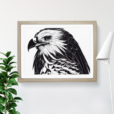 XH1022-9200X Tremendous Eagle Bird 1 Piece Single Picture Frame Painting