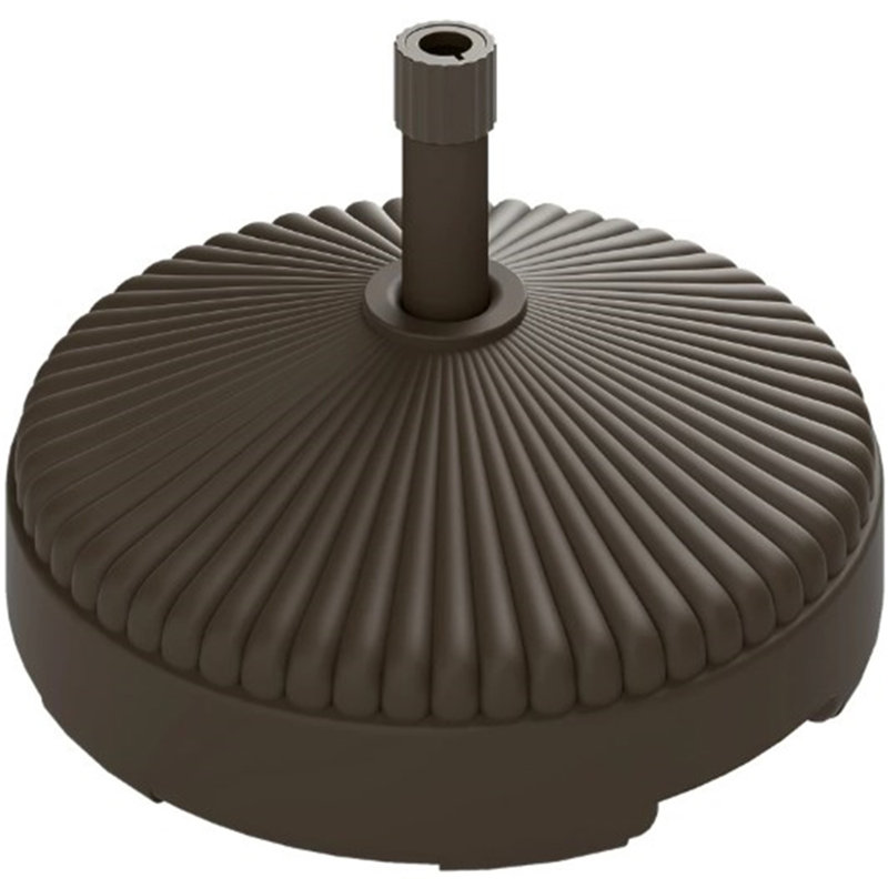 Porte-parapluies rond et robuste pour l'extérieur, Brun