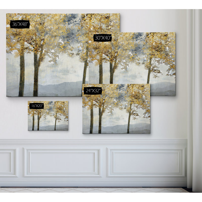 " Ridgetop View ", 24" H x 32" W x 1.5" D, Wrapped Canvas
