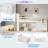 Space-saving Loft Bed With Storage Shelves, Headboard With Led Light-1497245213-1497245212