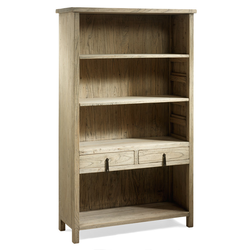 Jixi 150cm H x 90cm W Solid Wood Standard Bookcase