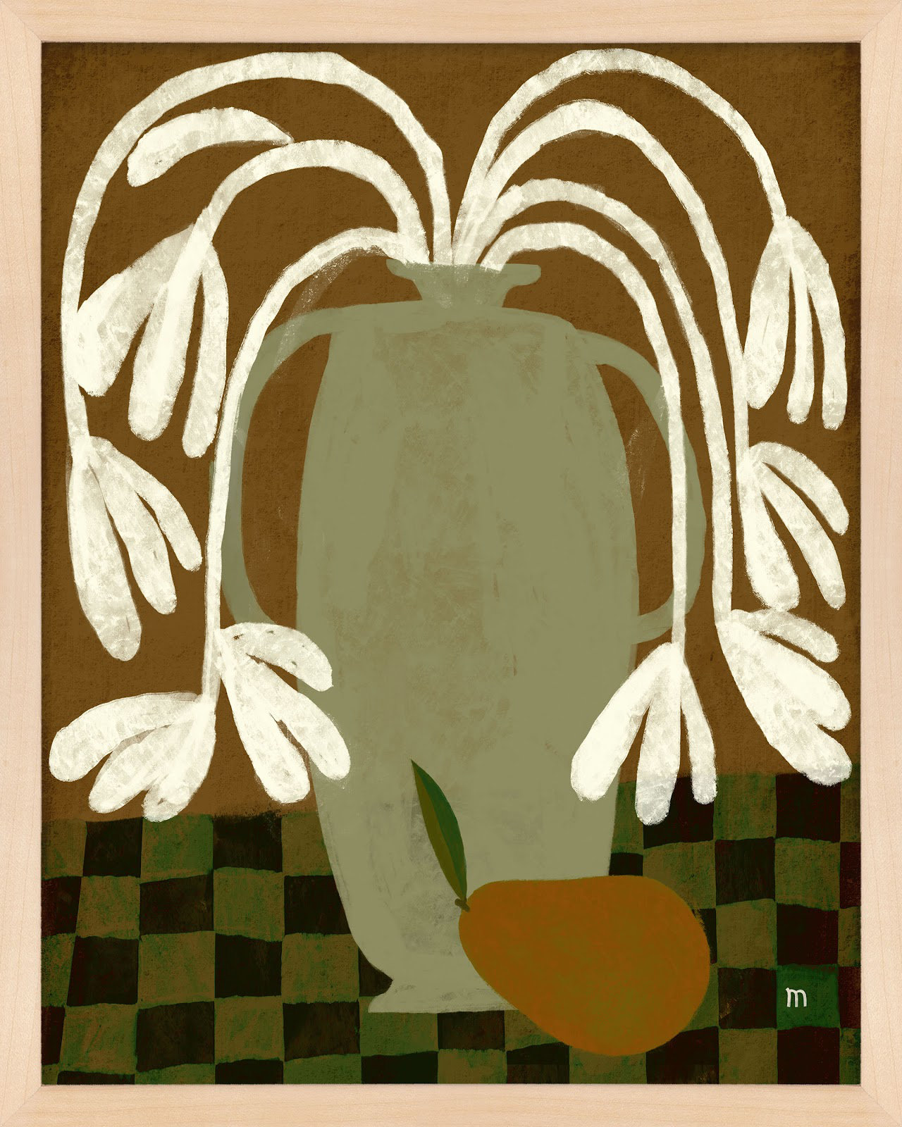 Pear by StudioM, Maple, 38" H x 30" W x 1.25" D