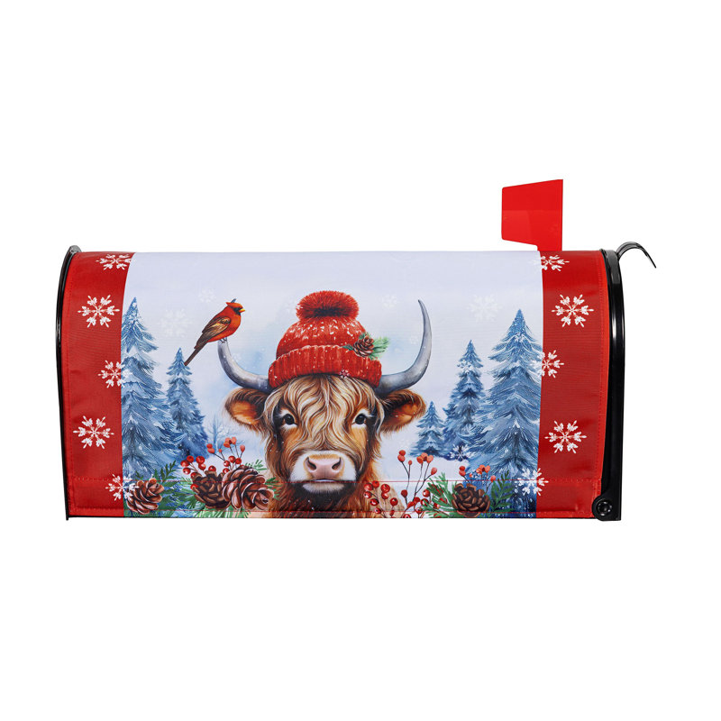 Couvre-boîte aux lettres groupée Highland Cow