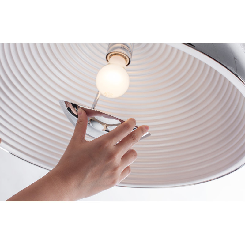 Dome 1 - Light Pendant, Chrome, 78.7" H x 19.7" W x 19.7" D