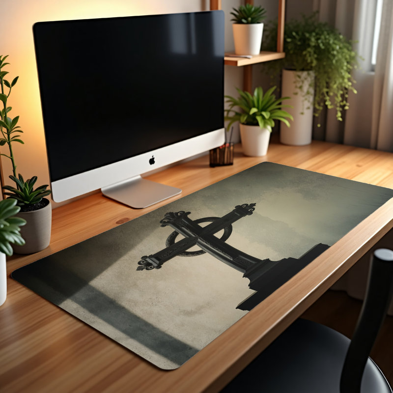 Polyester Desk Pad, 14.4x12.1