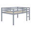 Lit mezzanine en bois avec échelle-446802496