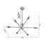 Lustre Spoutnik à six lumières Kinman-29552782