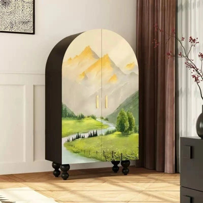 Armoire moderne à double porte minimaliste