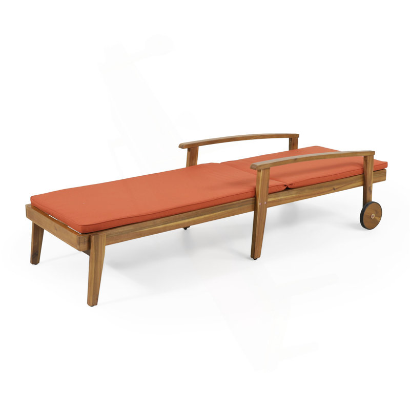 Chaise longue Jason, Orange citrouille