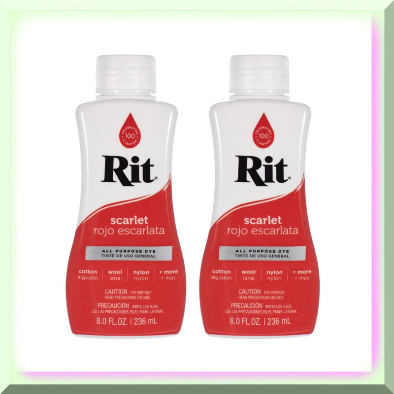 Scarlet Red Multi-Purpose Liquid Dye 8oz 2-Pack, Red 