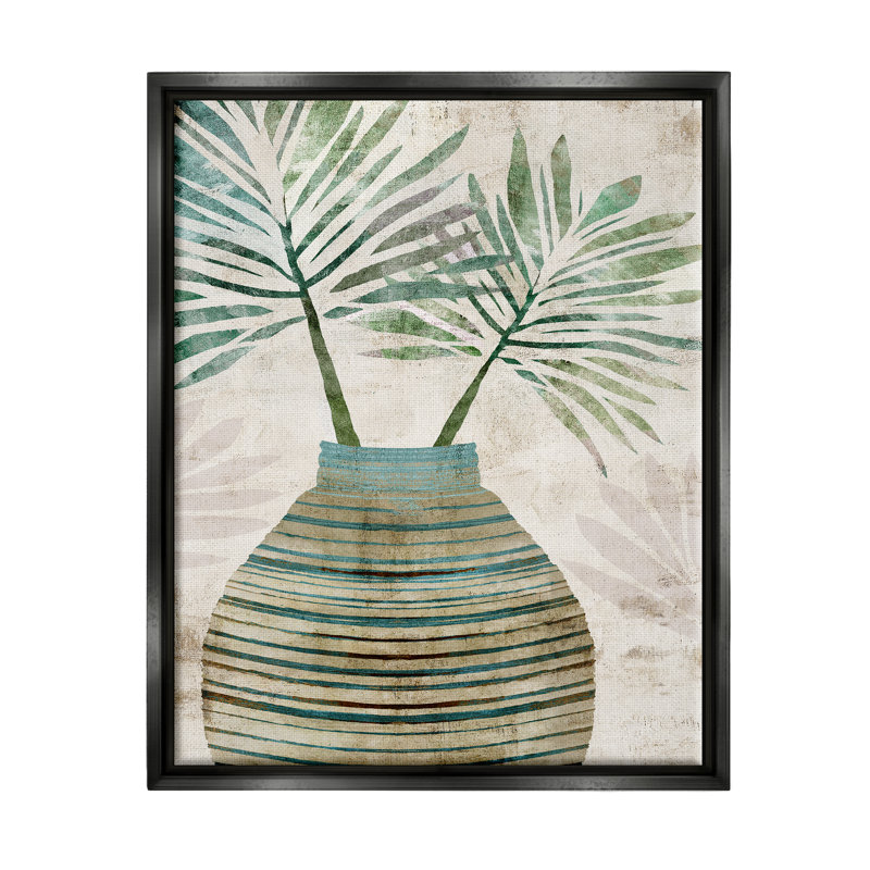 Rustic Boho Botanicals, Cadre flottant noir de jais, H 31 po x l 25 po x P 1,7 po
