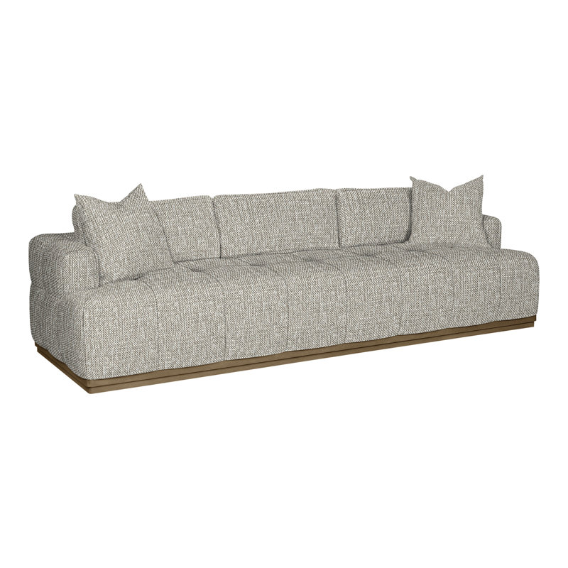Thom Filicia Home Tufted Sofa, Tarbee Pebble, Hampton