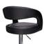 Ensemble de 2 tabourets de bar réglables George avec accoudoirs à dossier George, tabourets pivotants en cuir synthétique à hauteur de comptoir avec repose-pieds, îlots de cuisine pour la salle à manger, bar maison, café, noir-1010057408-1069806058