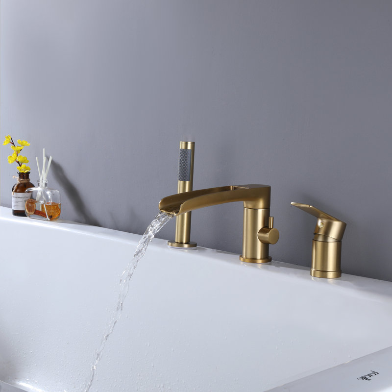 1 Handle Deck Roman Tub Faucet with Diverter