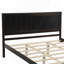 Base de lit plateforme avec tête de lit, support à lattes de bois, aucun sommier requis, grand, espresso