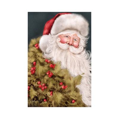 «Old World Santa», reproduction d'art sur toile tendue