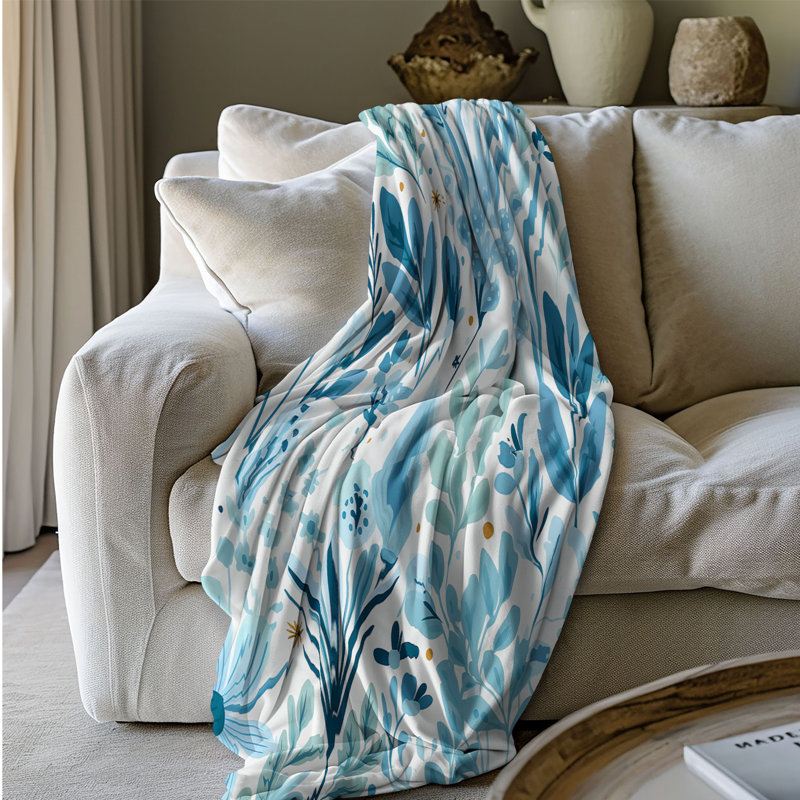 Sky Sky Blossoms - 1 pièce Sherpa Premium, Grand lit