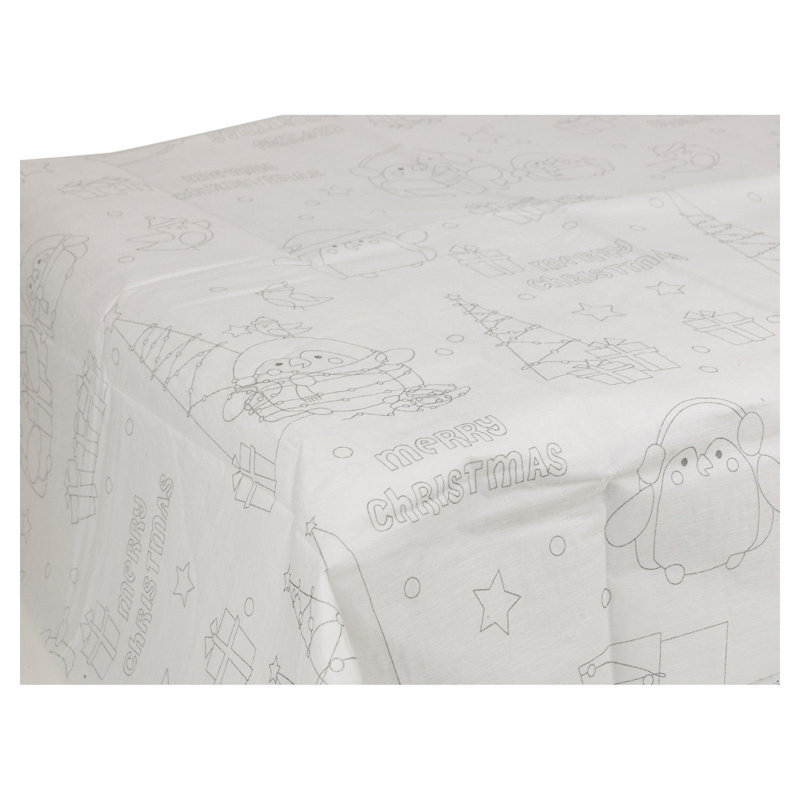 Colour Your Own Christmas Tablecloth