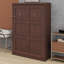 Lit escamotable compact se pliant dans une armoire pour les petits espaces-1245306828-1245306830