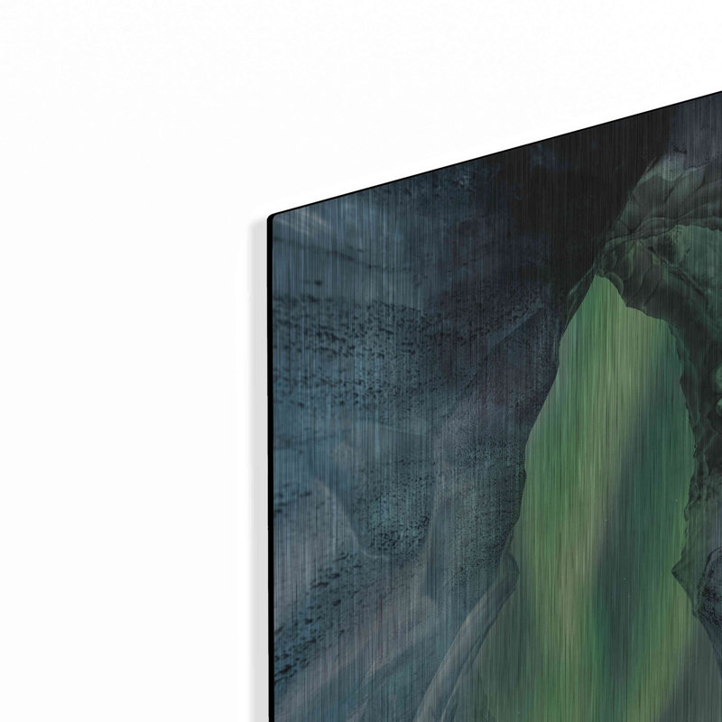 «Northern Lights Aurora Borealis Over Glacier Ice 1» par Luxe, H 24 po x l 16 po