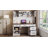 67" H Farmhouse Executive Desk With Hutch-1911564130