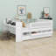 Lit de jour avec tiroirs et lit gigogne, tablettes et tables, station de charge USB-1708817152