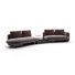 *Overlap Left Bumper Sectional Dk Taupe
