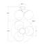 AERIN Cristol Large Triple Flush Mount-51177616
