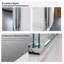 Porte de douche coulissante double demi-cadre avec verre trempé l 56 "x H 60" x H 72 "-113915793