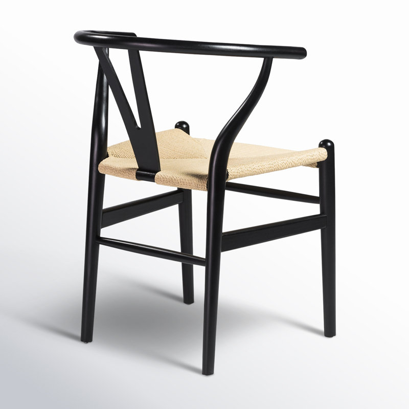 Chaise d'appoint Fairbanks Windsor, Naturel/noir