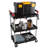 Stalwart Folding Cart with 50lb Capacity Per Shelf - Collapsible Cart with Wheels