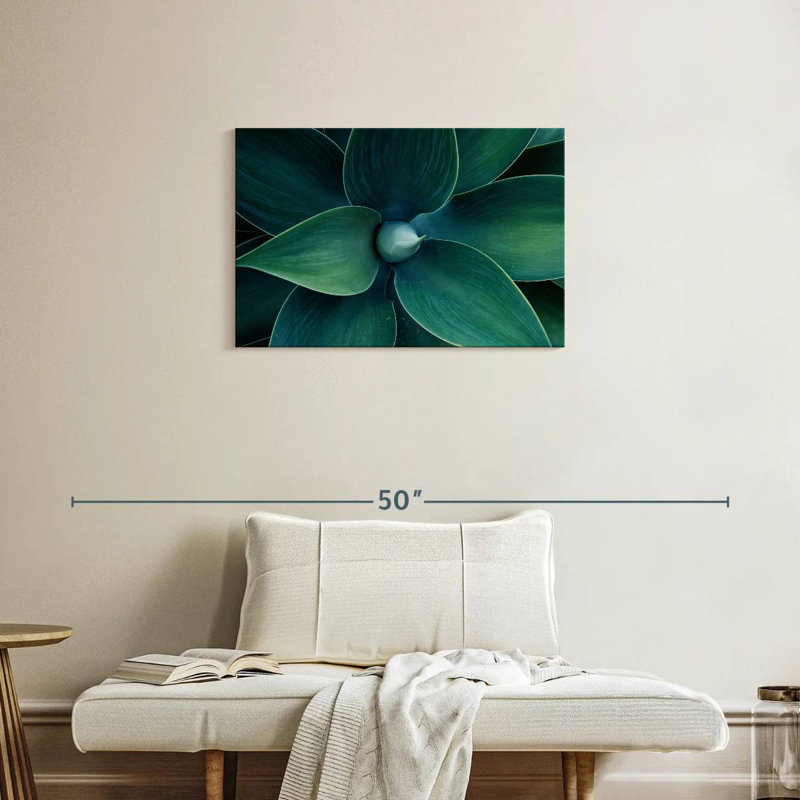 Feuilles vertes zen, H 20 po x l 30 po